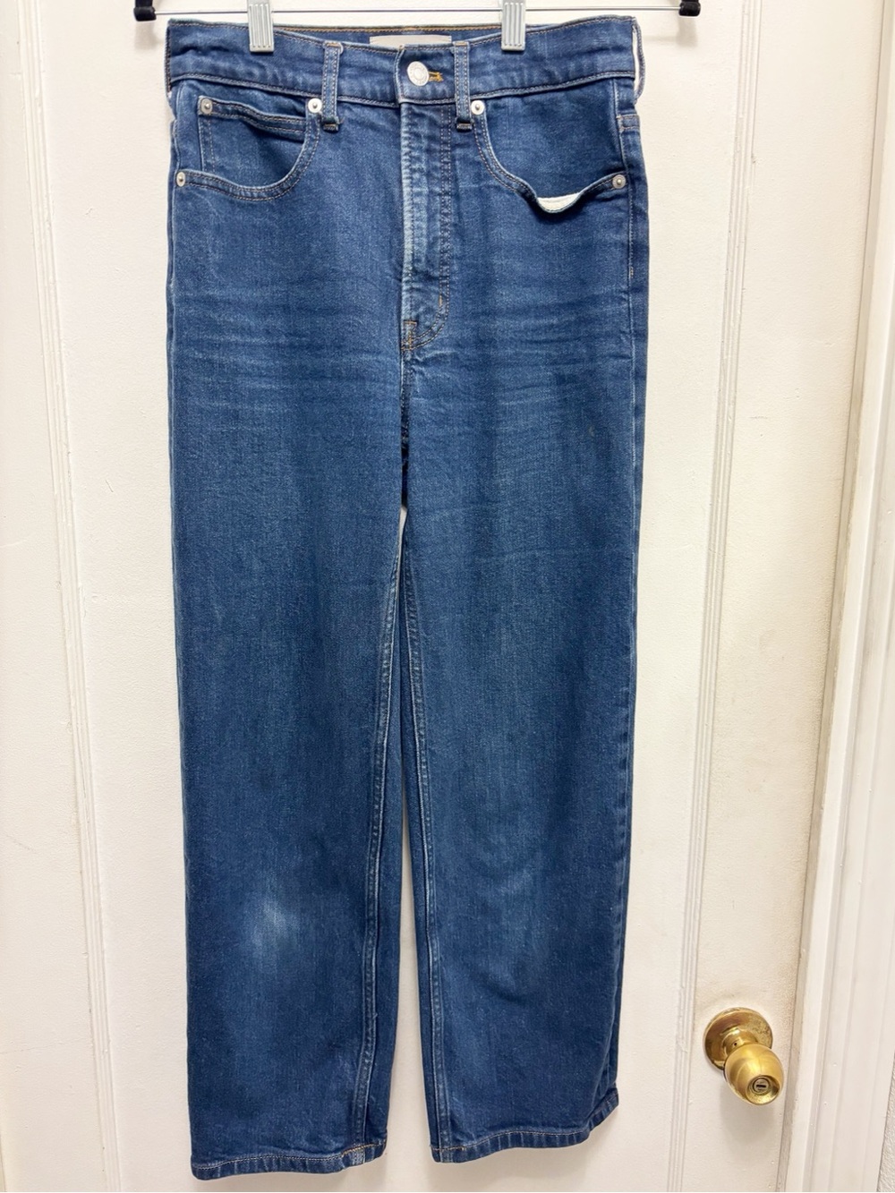 EVERLANE The Way High Jeans Organic Cotton Medium Wash Ankle Denim Size 26R